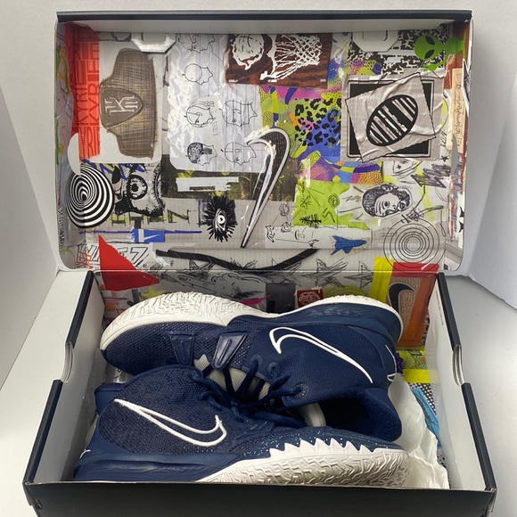 Nike Kyrie 7 TB Midnight Navy White Men’s Sneakers Size 9.5 (DA7767-402) main image 10